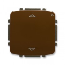 spínač žaluziový s krátkocestným ovladačem, s RF přijímačem, 868 MHz, hnědá, design TANGO